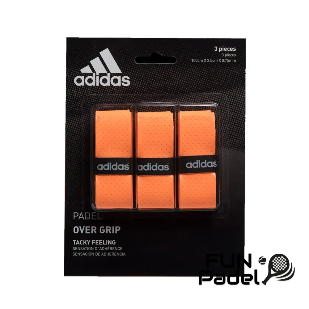 Set Overgrip Adidas 3 Unidades Laranja – Pega Fiável e Conforto para Jogadores de Padel - imagem 1