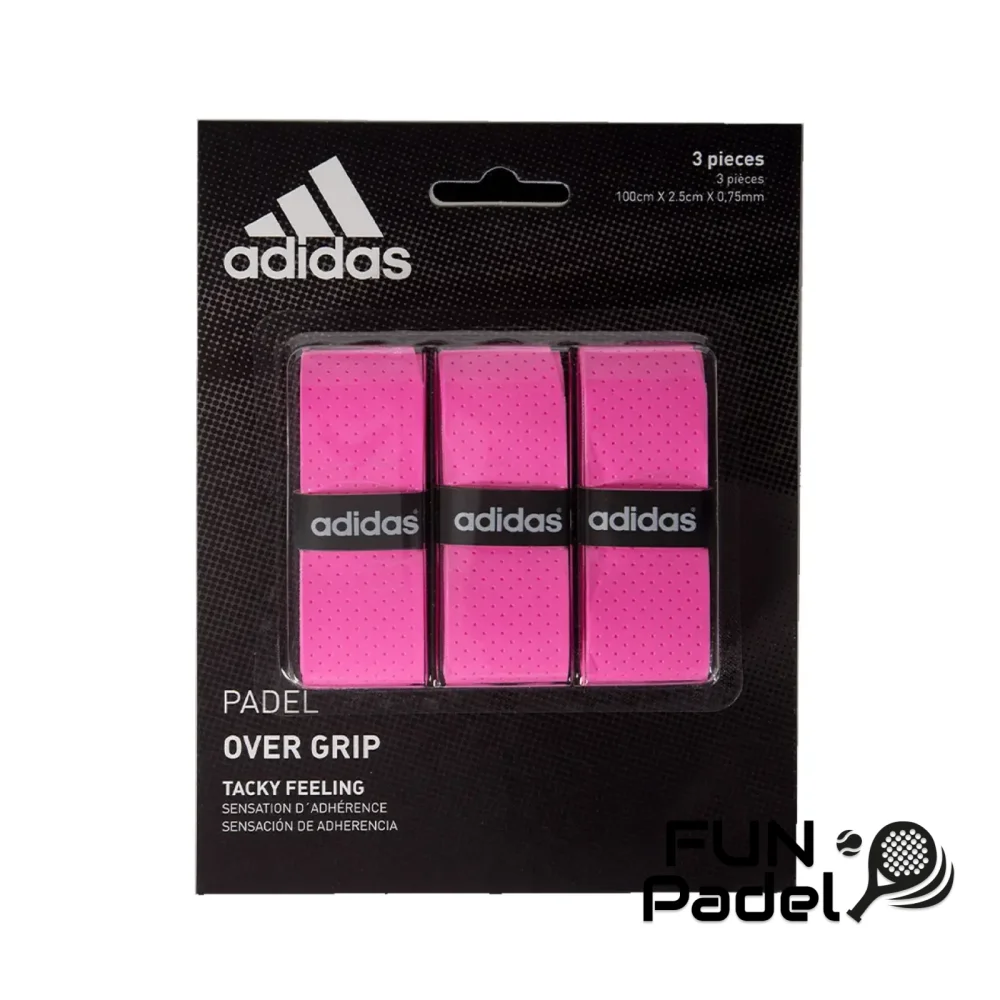 Set Overgrip Adidas 3 Unidades Rosa – Pega Fiável e Conforto para Jogadores de Padel - imagem 1