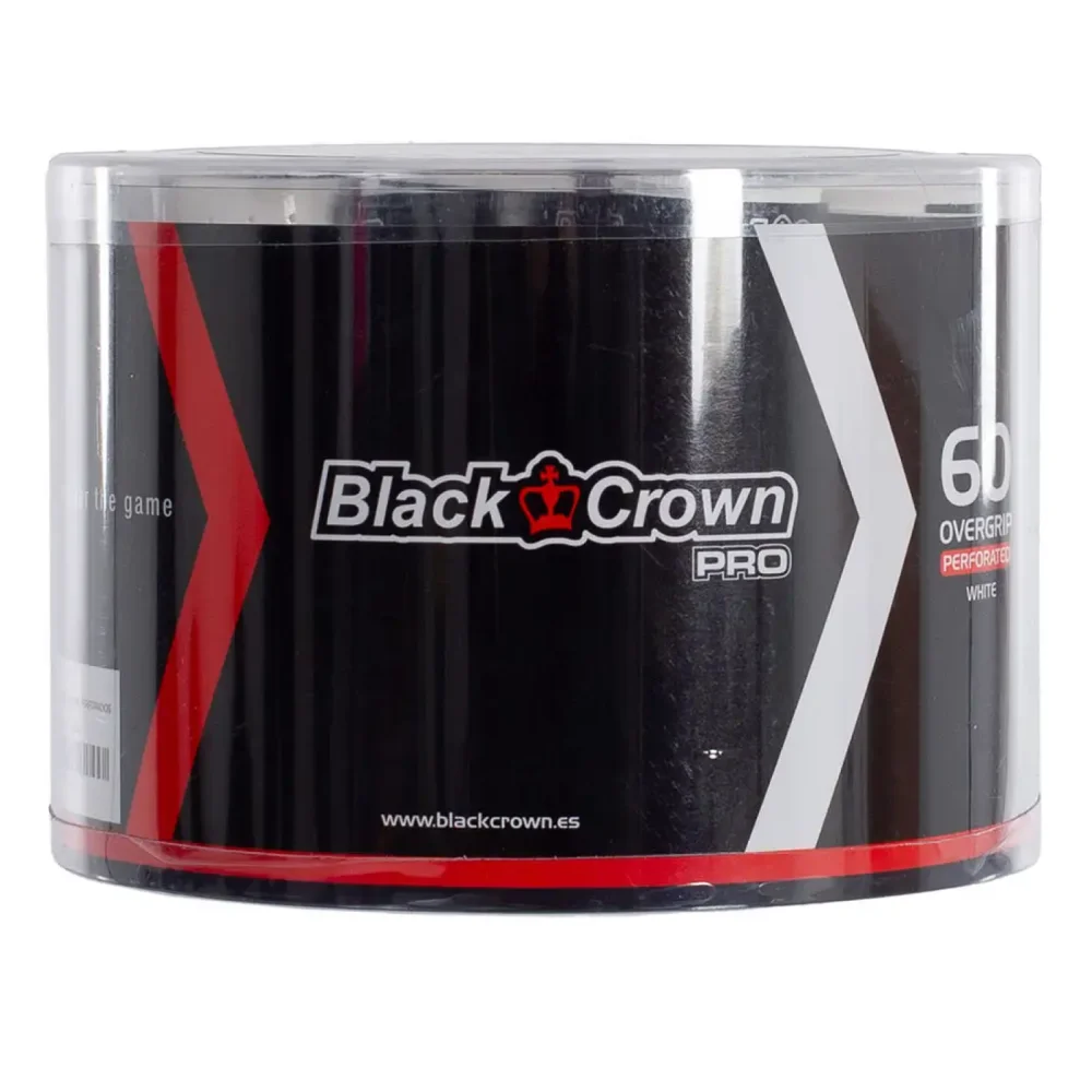 BUCKET 60 Black Crown Overgrips Perfurados Brancos - imagem 1