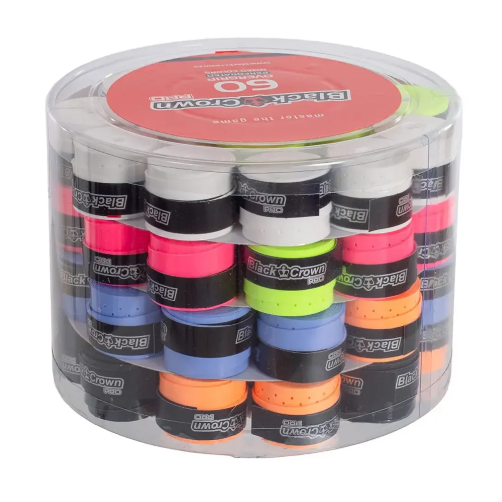 BUCKET 60 Black Crown Multicolor Perforated Overgrips - image 2