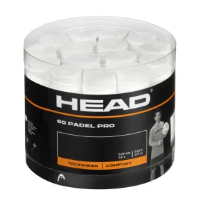 Head Padel Pro Perforated White Overgrip 60 pcs bucket