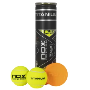 Nox Pro Titanium 4 padel balls can