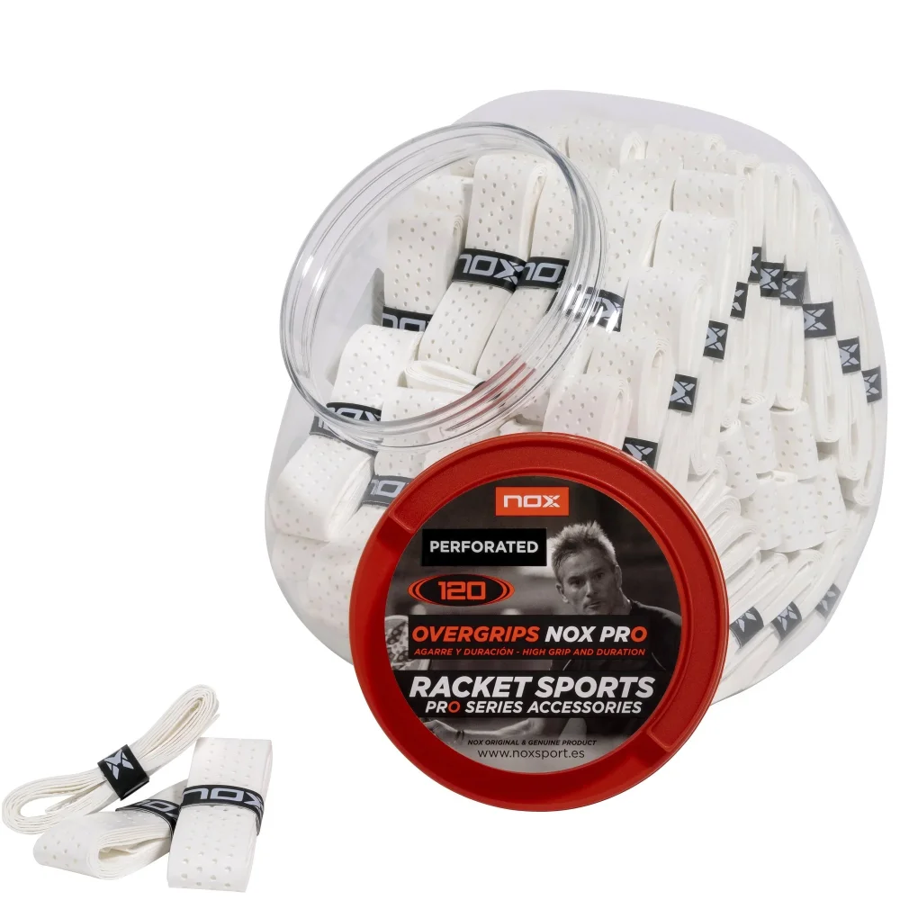 Nox Padel Pro White perforated Overgrip 1pcs – Maximum Grip and Comfort - image 1
