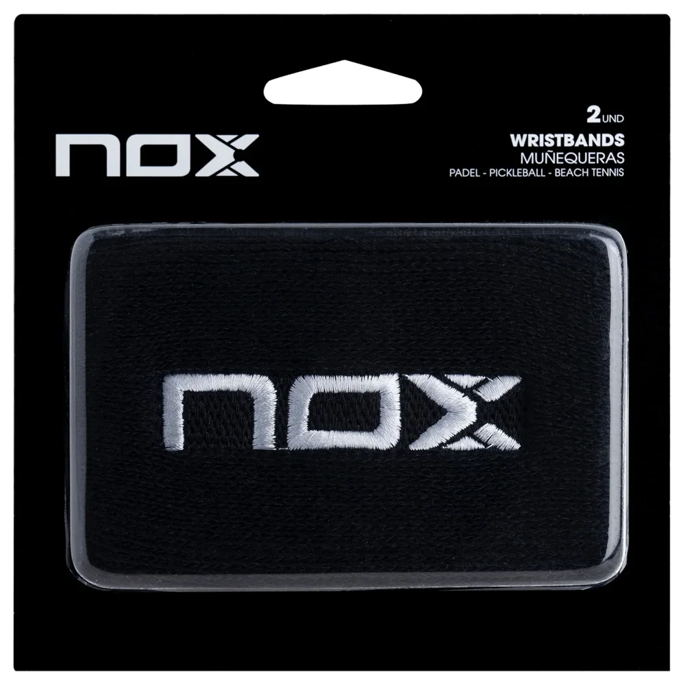Nox Sport Wristbands Black White – Proteção Confortável para os Pulsos no Padel imagem 1 Nox Sport Wristbands Black White – Proteção Confortável para os Pulsos no Padel - imagem 1