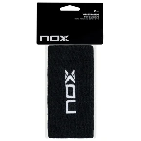 Nox sport wristbands Black White Long 