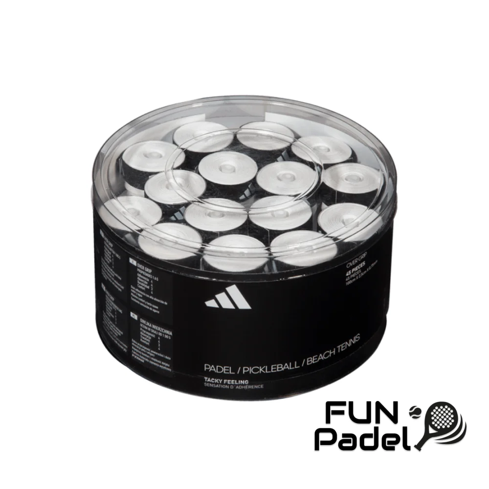 Adidas Overgrip Bucket 45 Unidades Branco – Pack a Granel para Máximo Controlo e Conforto - imagem 1