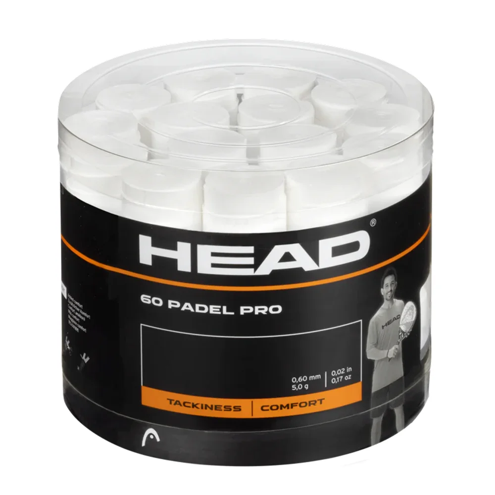 Head Padel Pro Perforated White Overgrip Bucket 60 Unidades - imagem 1