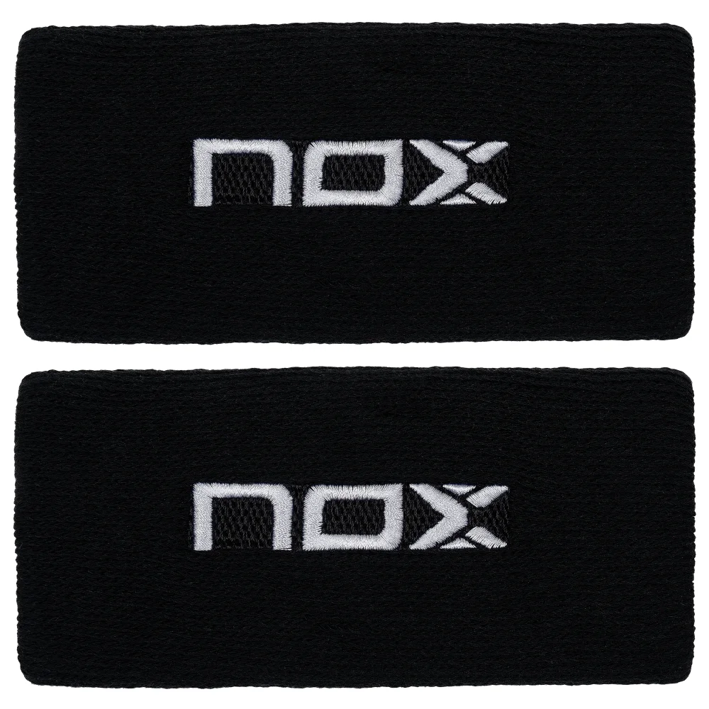 Nox Sport Wristbands Black White Long – Pulseiras Longas para Padel - imagem 2