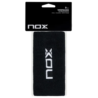 Nox sport wristbands Black White Long 