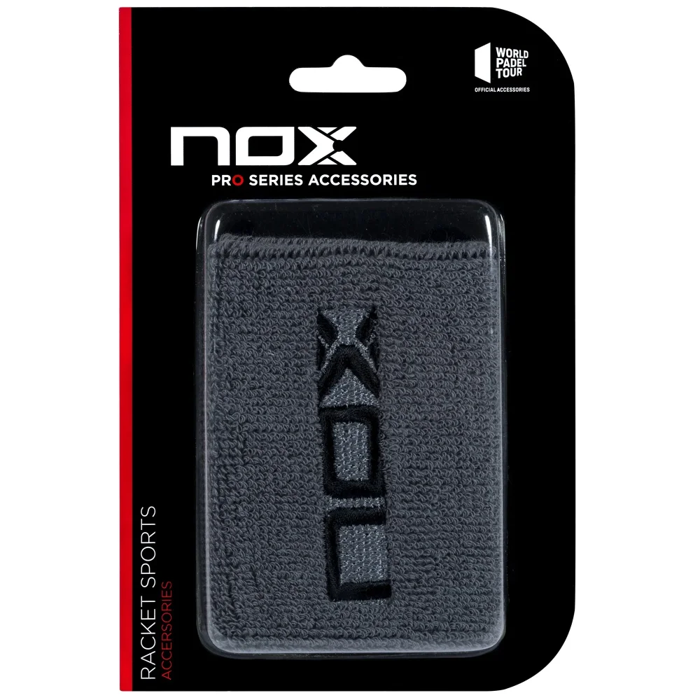 Nox sport wristbands Grey Black – Comfortable Padel Wrist Protection - image 1