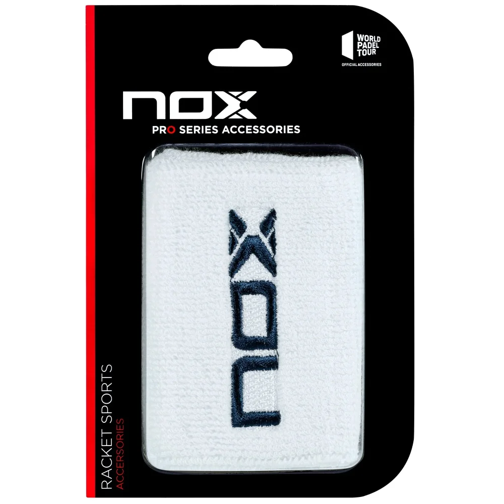 Nox sport wristbands White Navy Blue – Comfortable Padel Wrist Protection - image 1
