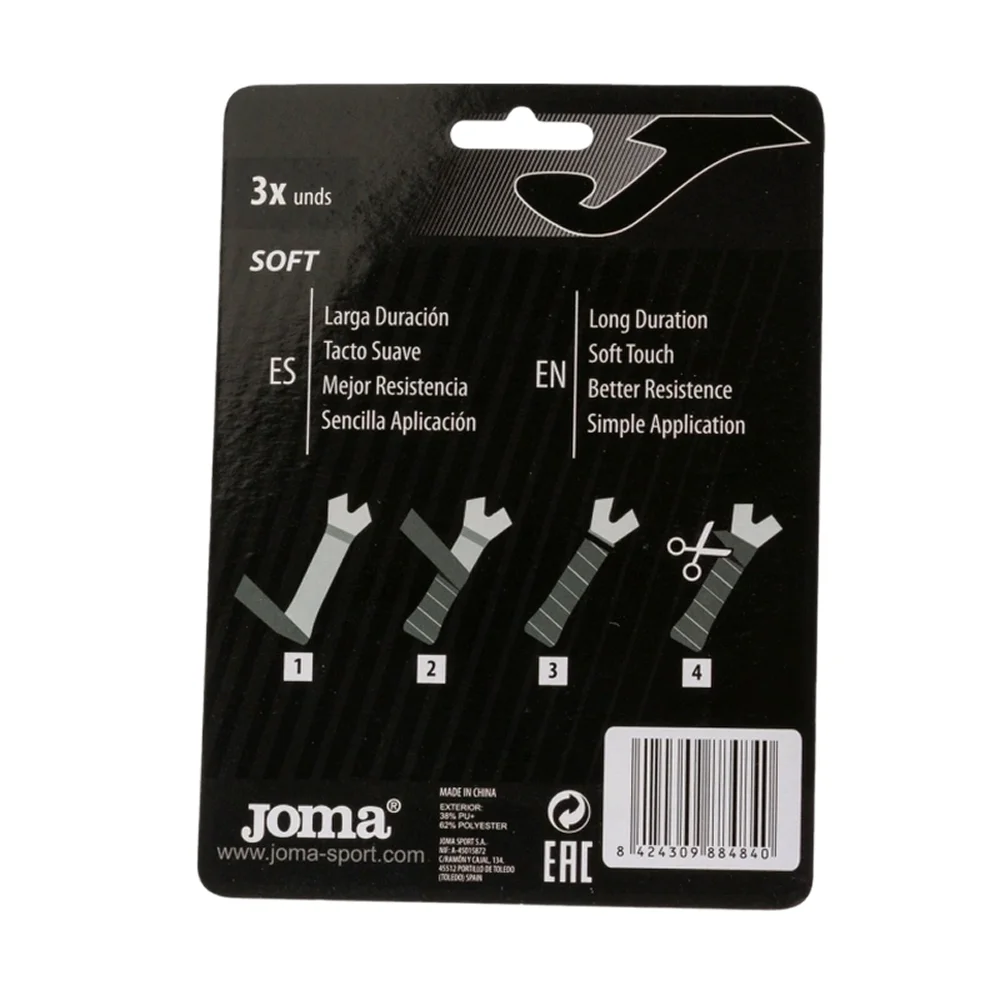 Joma Over-grip Dry Competition White x3 – reliable grip and comfort for padel rackets - image 2