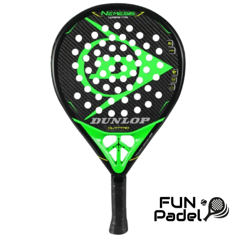 Raquete de padel Dunlop Nemesis Carbon Control — controlo máximo com precisão e conforto - imagem 1