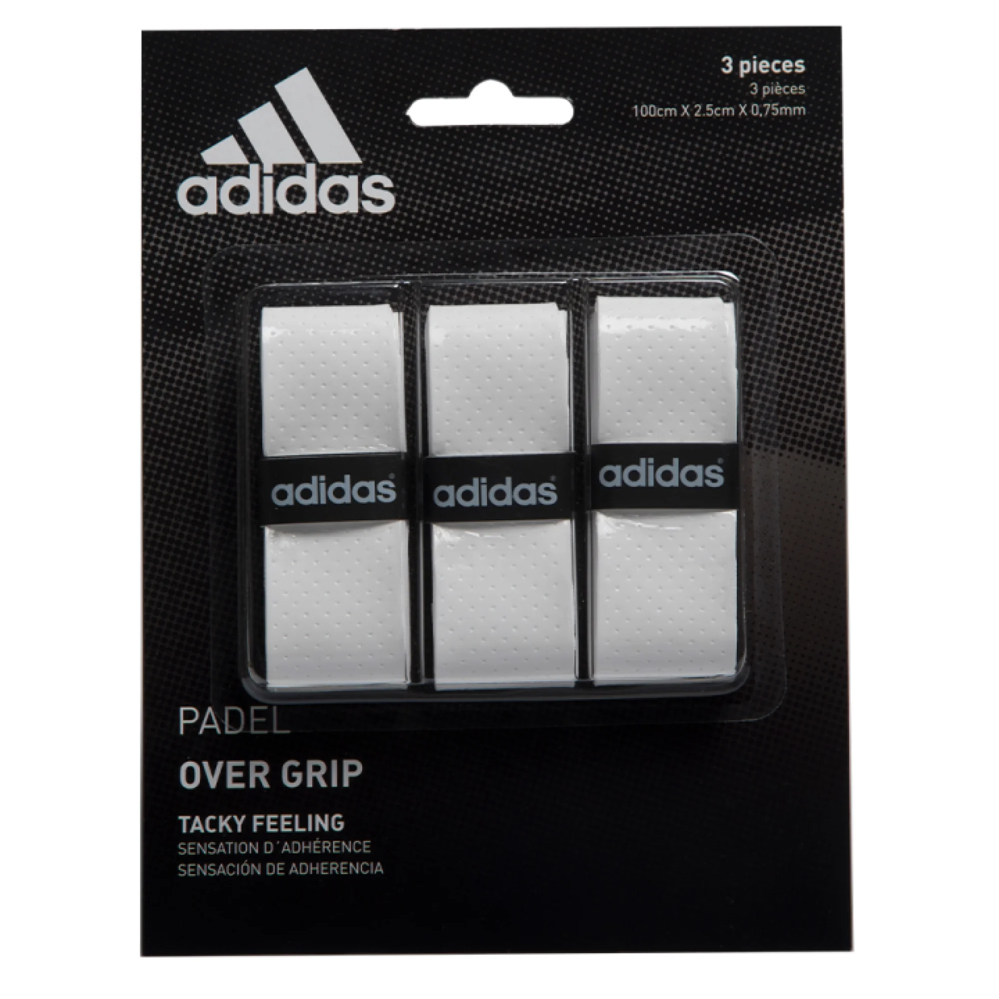 Adidas White Perforated Overgrips x3 – Conforto e Aderência - imagem 1