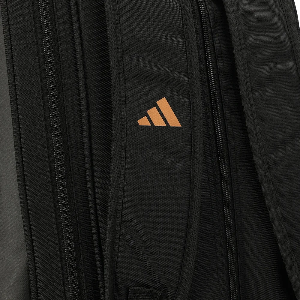 Mochila Adidas Carbon Control Padel Bag Black Copper — mochila estilosa para padel com compartimento espaçoso - imagem 5