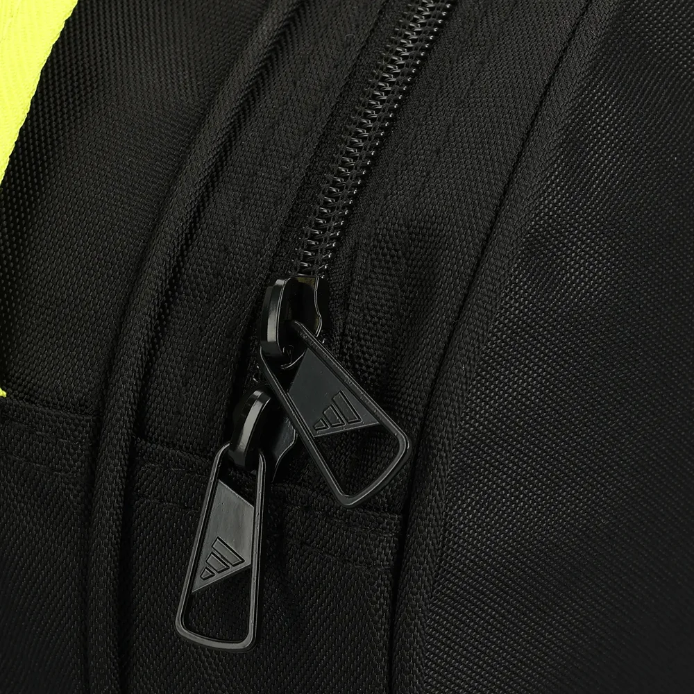 Mochila Adidas Control Padel Bag Black and Fluorescent Yellow — mochila estilosa com compartimento para raquete - imagem 4