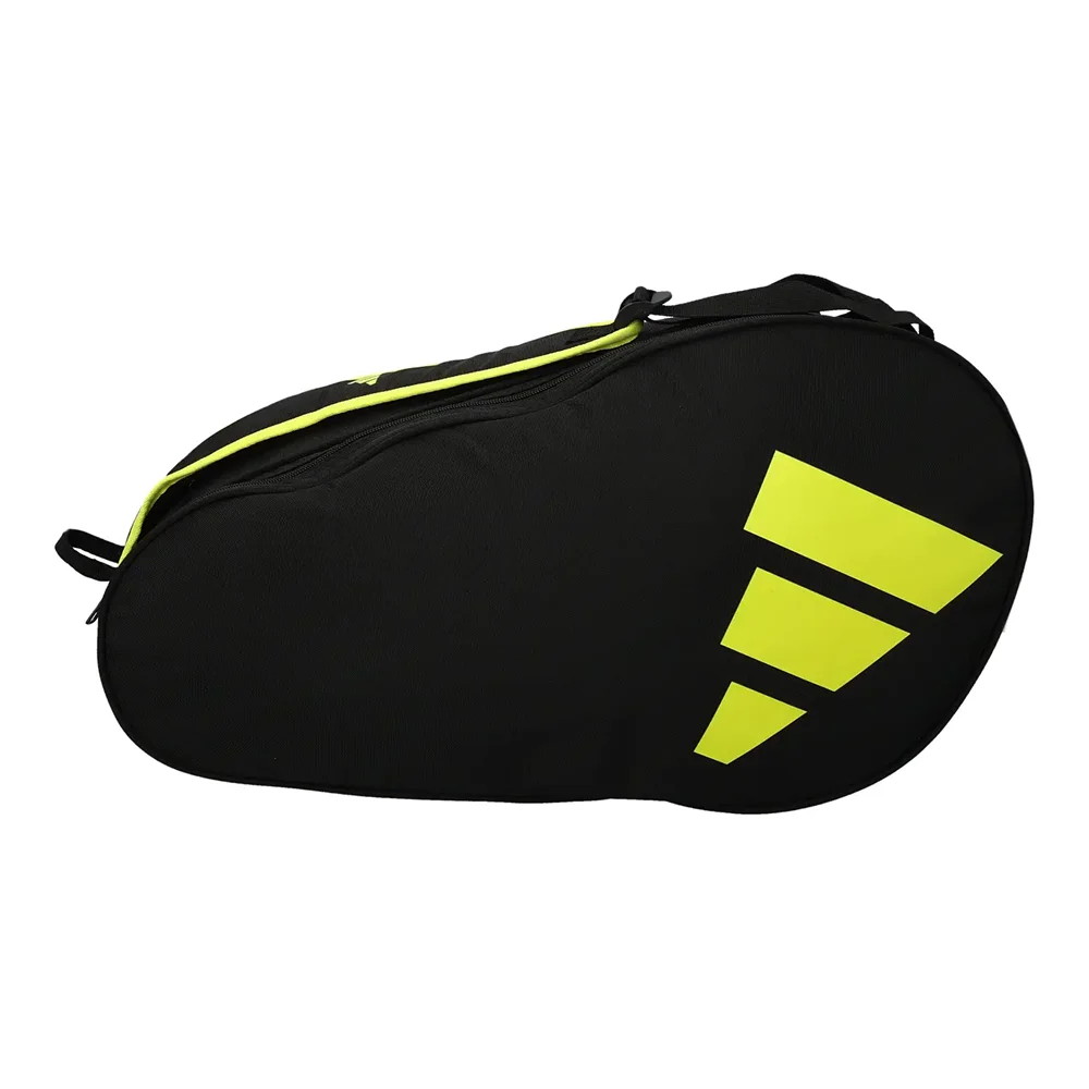 Mochila Adidas Control Padel Bag Black and Fluorescent Yellow — mochila estilosa com compartimento para raquete - imagem 1
