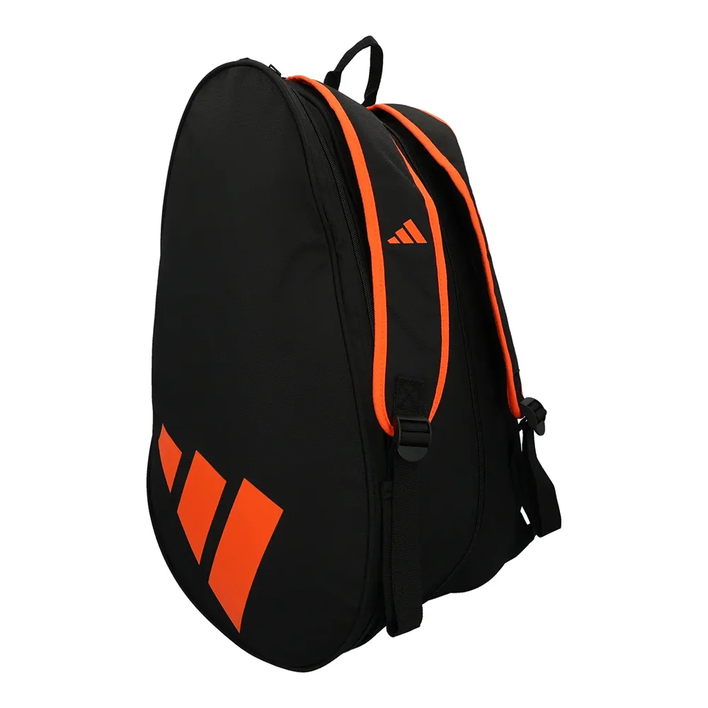 Mochila Adidas Control Padel Bag Black and Orange — mochila estilosa com compartimento para raquete - imagem 2