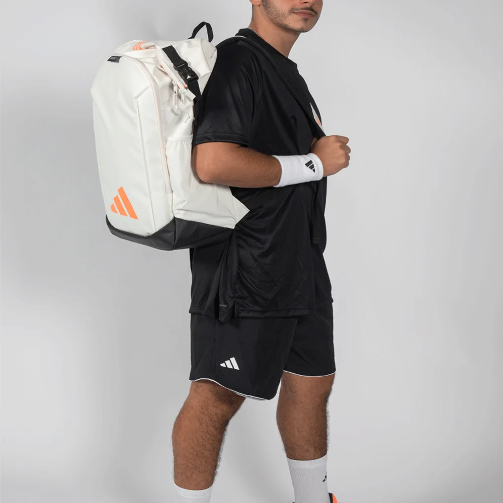 Adidas Multigame White Backpack 2026 — mochila padel rolltop versátil - imagem 4