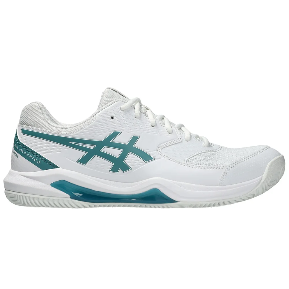 Asics Gel-Dedicate 8 Padel Men White Misty Pine — calçado de padel masculino com estabilidade e amortecimento - imagem 1