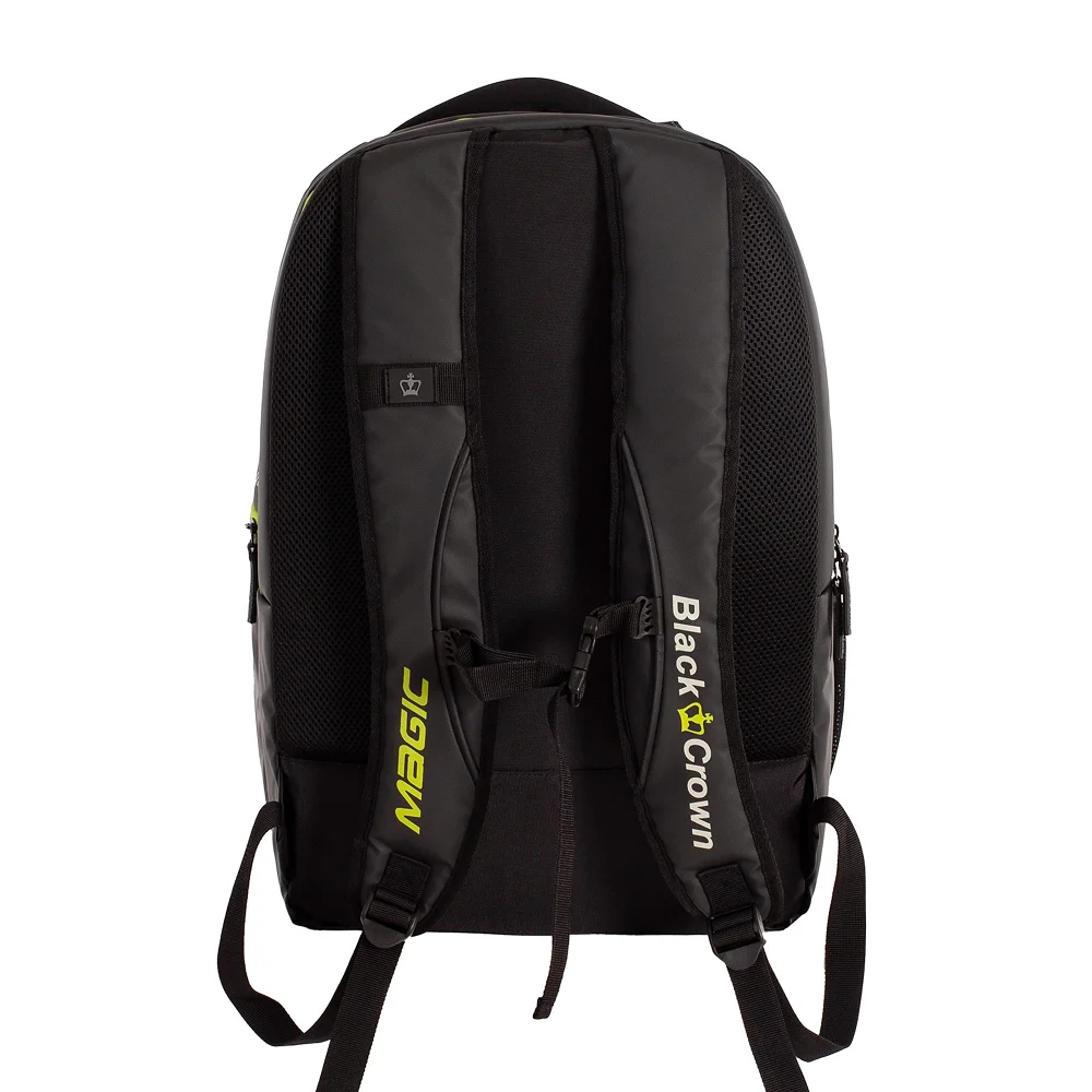 Black Crown Backpack Magic Black Yellow — stylish and comfortable padel backpack - image 5