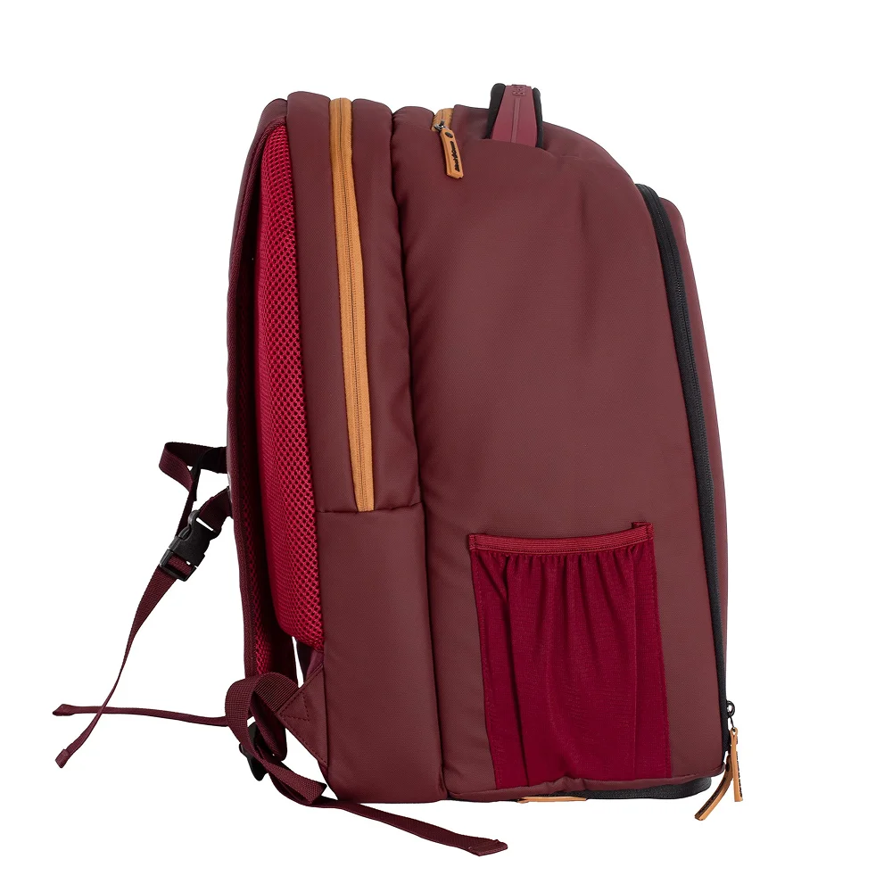 Black Crown Backpack Burgundy Gold — mochila desportiva com bolso principal grande - imagem 2