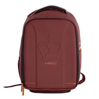 Black Crown Backpack Burgundy Gold