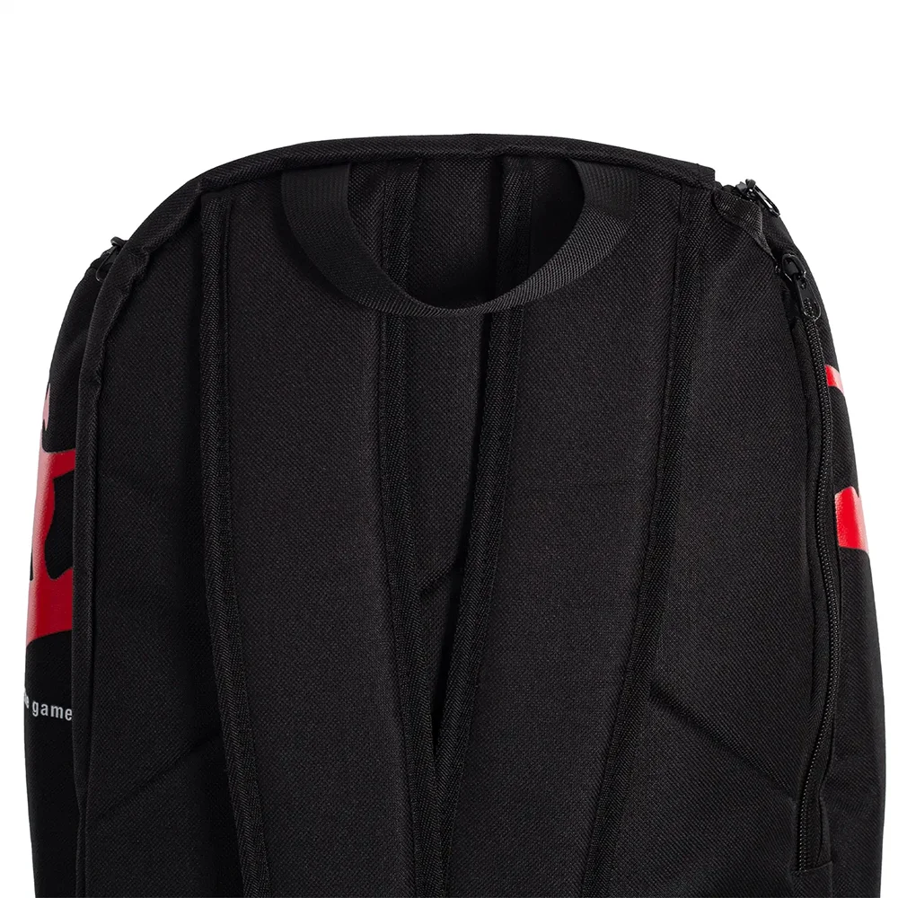 Black Crown Backpack Focus Black Red – compact padel backpack with functional design - image 3