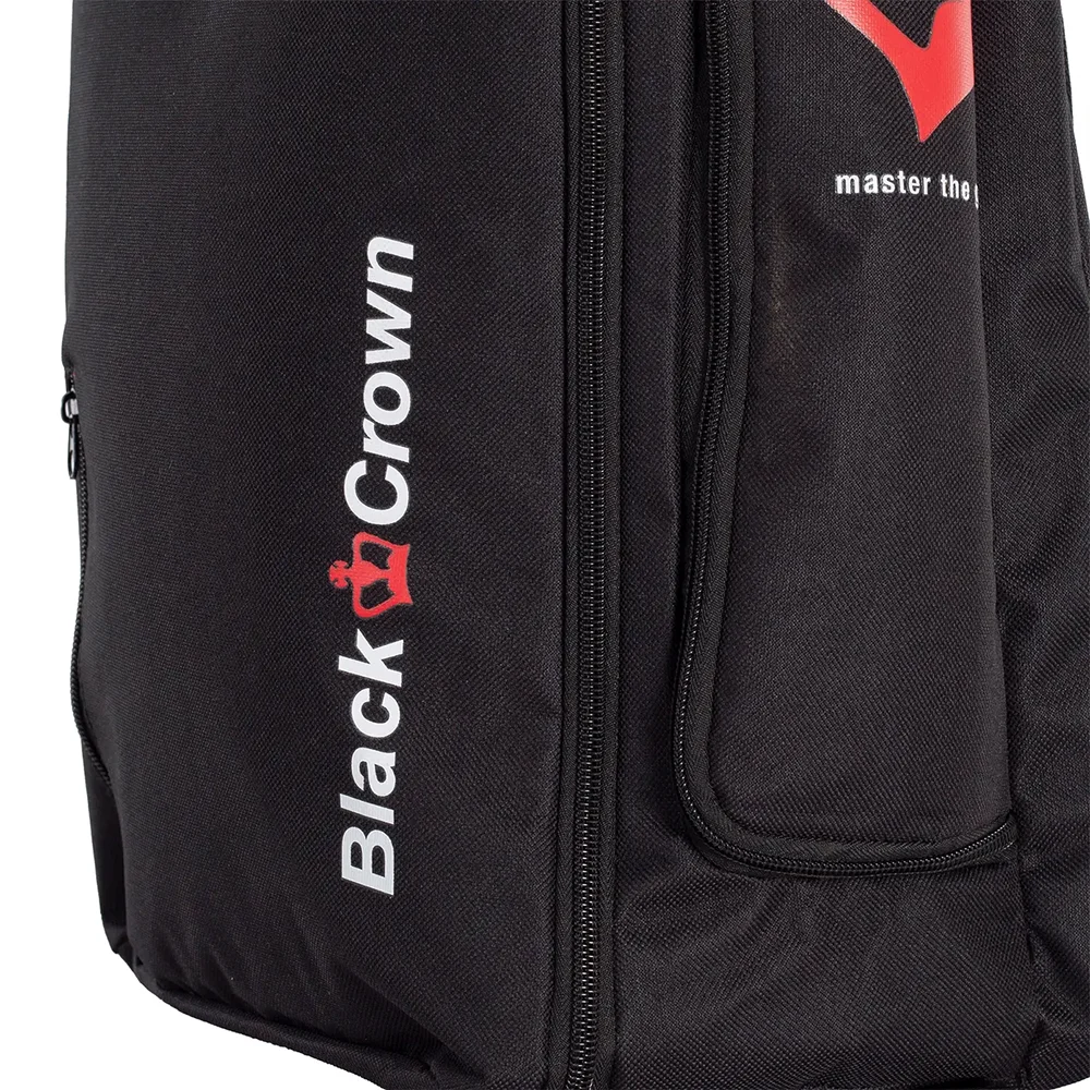 Black Crown Backpack Focus Black Red – compact padel backpack with functional design - image 4