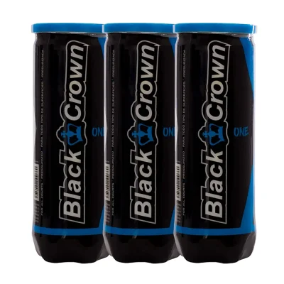 Black Crown ONE Padel Balls - 3-Pack Tubes