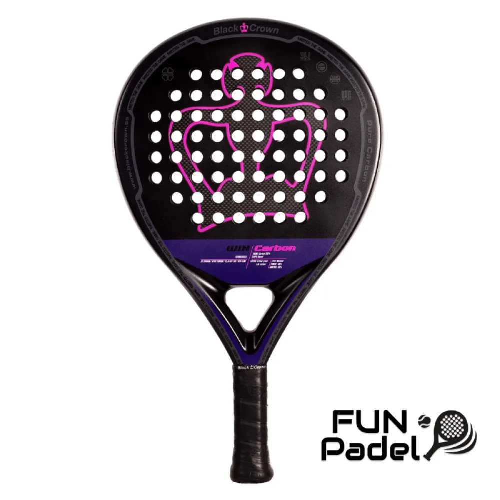 Black Crown Win Carbon 2025 - Raquete de carbono para jogo profissional - imagem 1