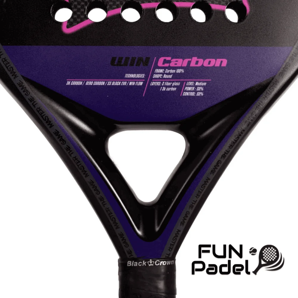 Black Crown Win Carbon 2025 - Raquete de carbono para jogo profissional - imagem 4