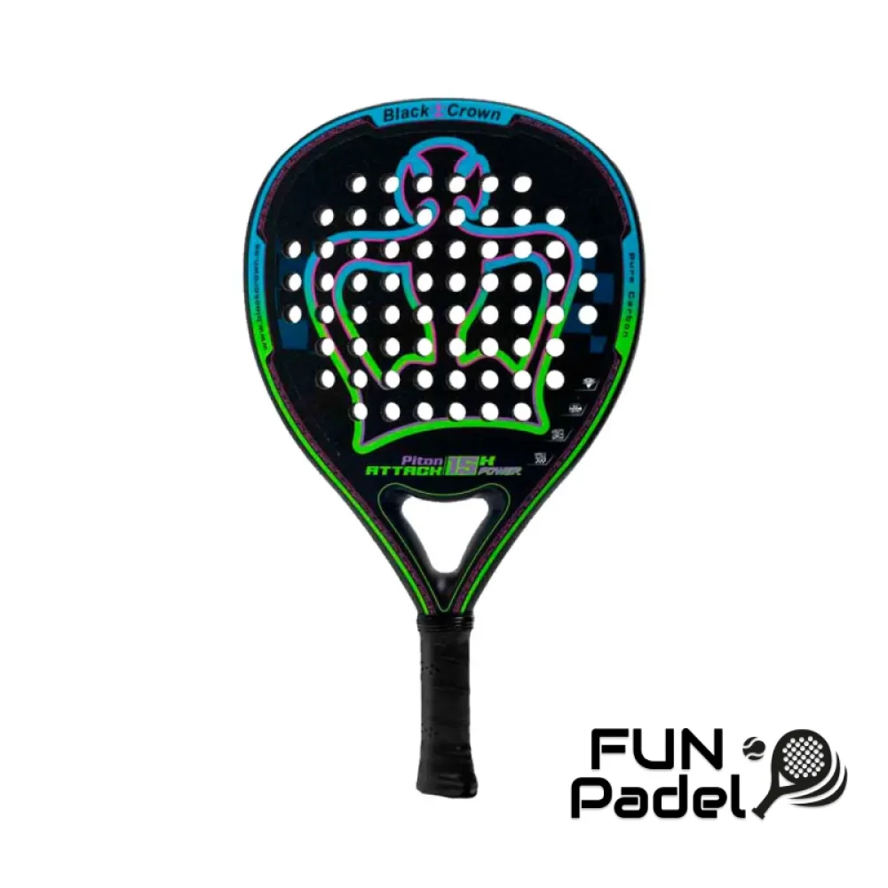 Black Crown Piton Attack 15K Power 2024 — Raquete de Padel Avançada e Equilibrada - imagem 1