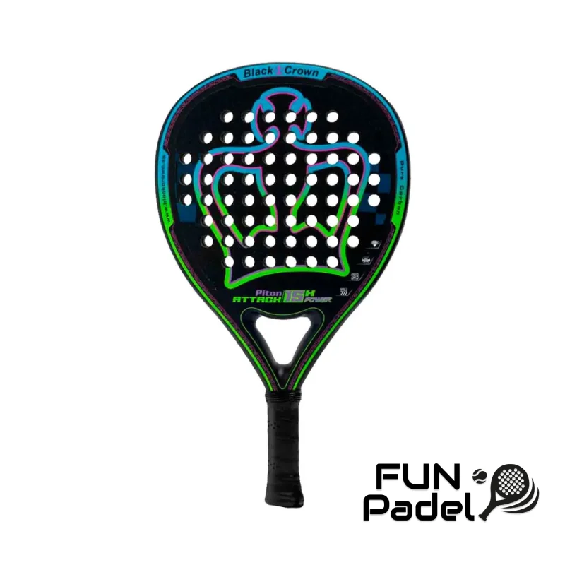 Black Crown Piton Attack 15K Power 2024 — Raquete de Padel Avançada e Equilibrada - imagem 1