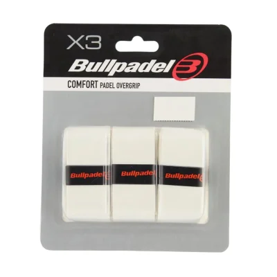 WHITE BULLPADEL OVERGRIPS 3 UNITS GB-1200