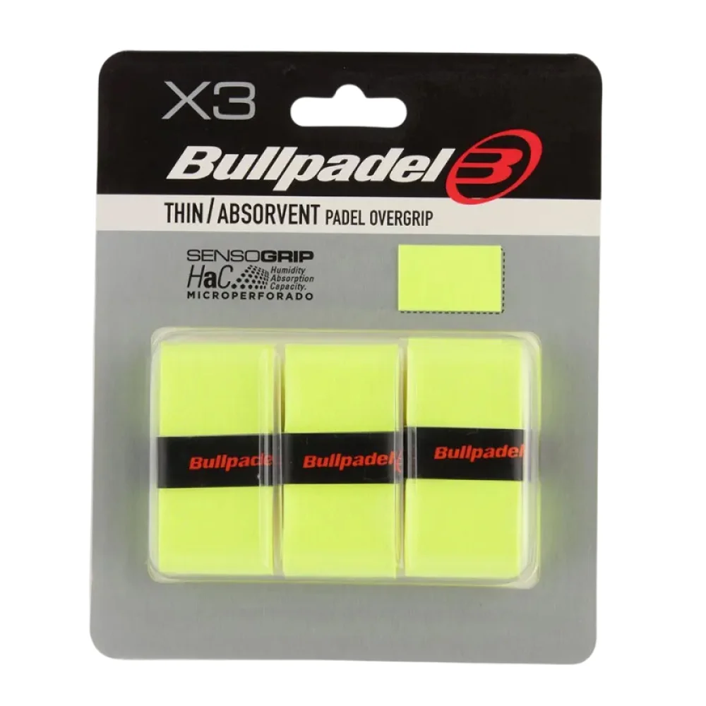 Overgrips Bullpadel GB-1705 Neon Yellow x3 - imagem 1