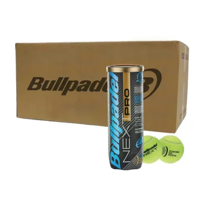 Bullpadel FIP Next Padel Balls – Box of 24 Tubes (72 Official Balls)