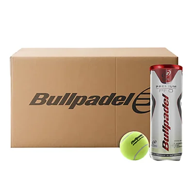 Bullpadel Premium Pro Padel Balls – Box of 24 Tubes (72 Balls)