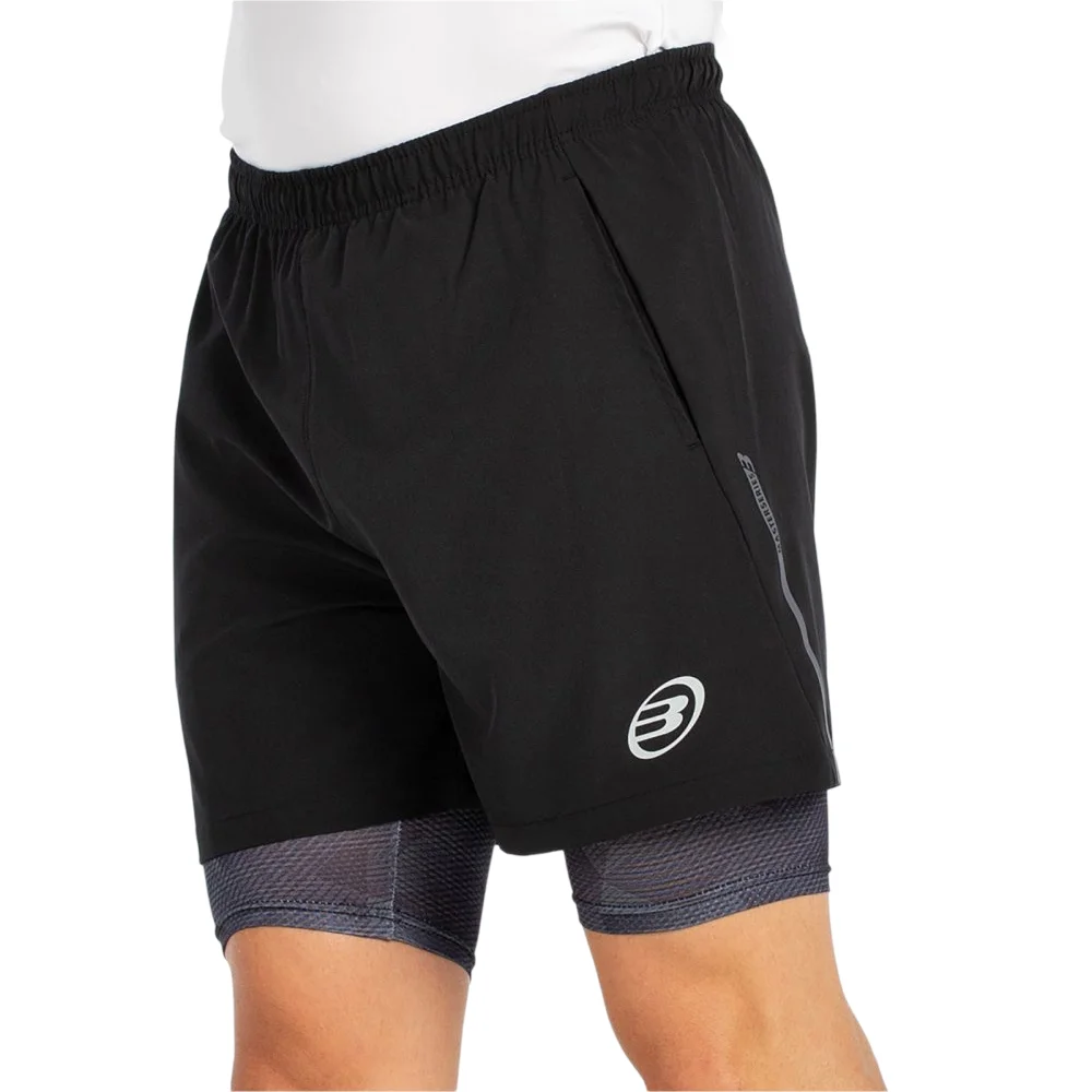 Bullpadel Manzan Black Shorts – Master Line Collection - image 1