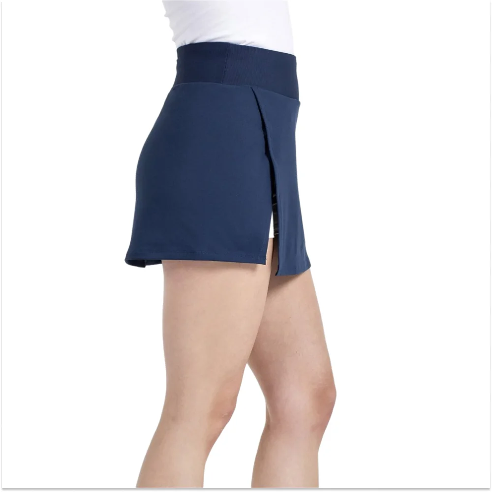 Bullpadel Parele Skirt Navy Blue — padel skirt with inner shorts Drynamic - image 3