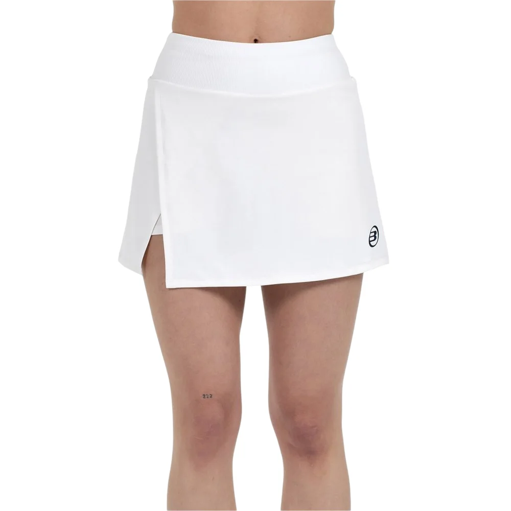 Bullpadel Parele Skirt White — saia de padel com calções interiores - imagem 2