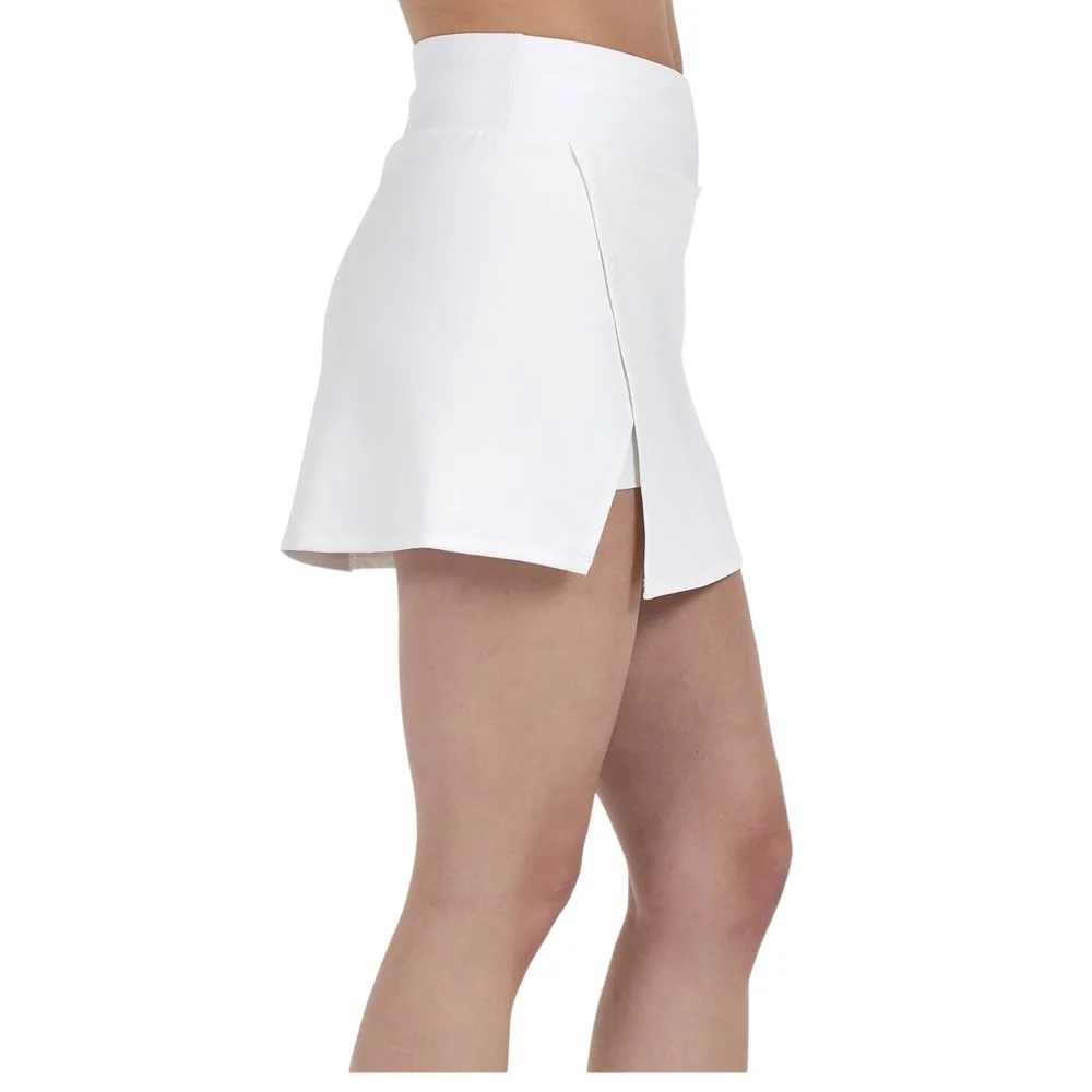 Bullpadel Parele Skirt White — saia de padel com calções interiores - imagem 3