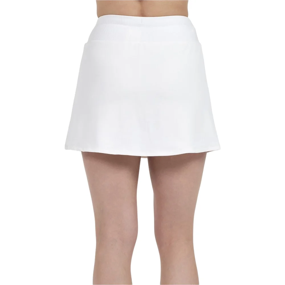 Bullpadel Parele Skirt White — saia de padel com calções interiores - imagem 4