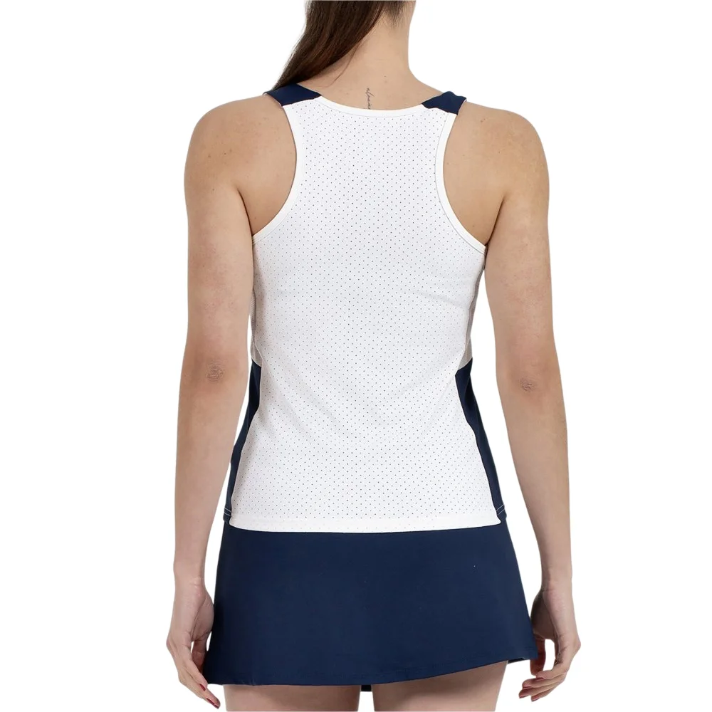 Bullpadel Porson T-shirt White — fitted padel tank top - image 4