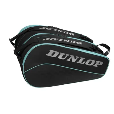 Dunlop Racket Bag Elite Black Petrol Green