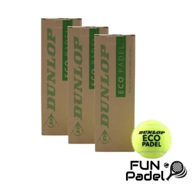 Dunlop ECO Padel Balls - 3-Pack Tubes
