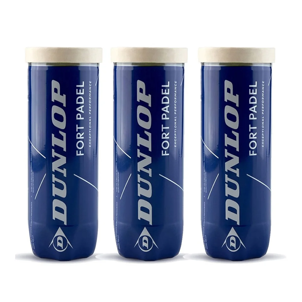 Dunlop FORT Padel Balls – 3-Pack Tubes — bolas de padel para treinos e jogo - imagem 1
