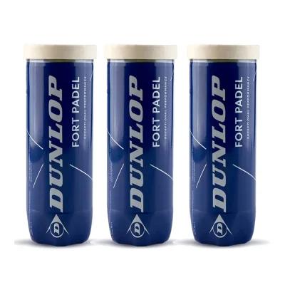 Dunlop FORT Padel Balls - 3-Pack Tubes