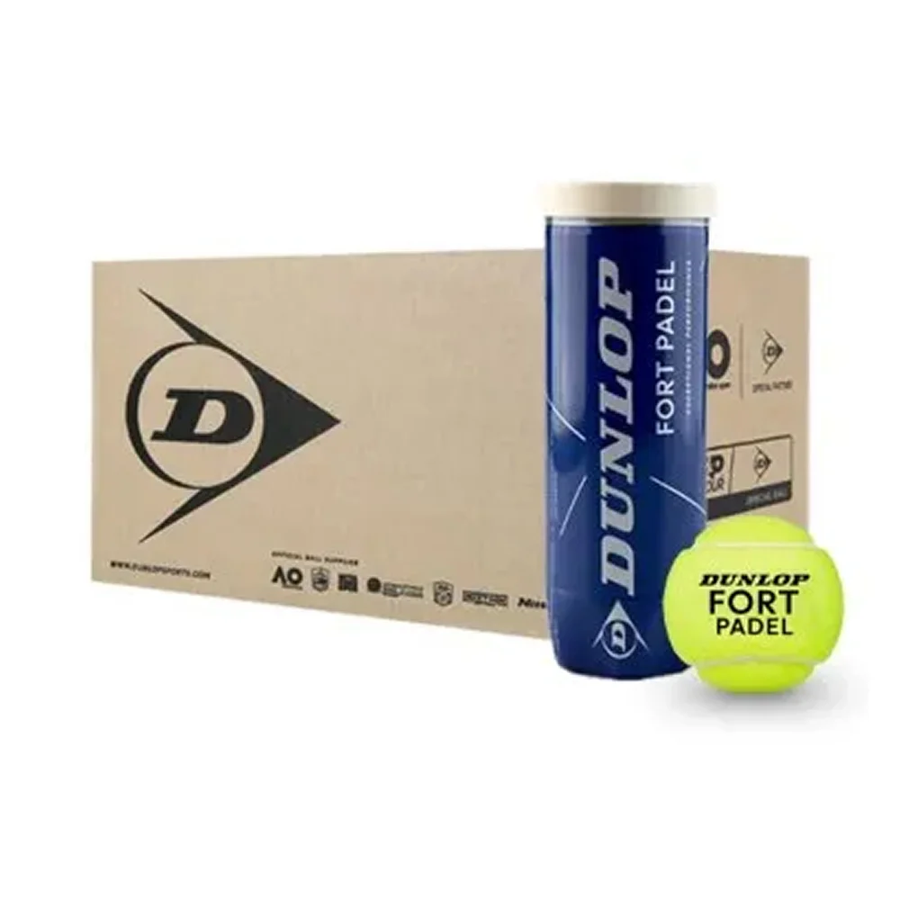  Dunlop FORT Padel Balls – Caixa de 24 Tubos (72 bolas) para Jogos Profissionais - imagem 1