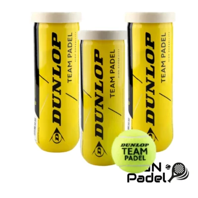 Dunlop TEAM Padel Balls - 3-Pack Tubes